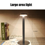 Candeeiro de mesa LED impermeável USB BC965 para proteção ocular de estudante, candeeiro de cabeceira para bar, preto, branco, padrão mármore tinta