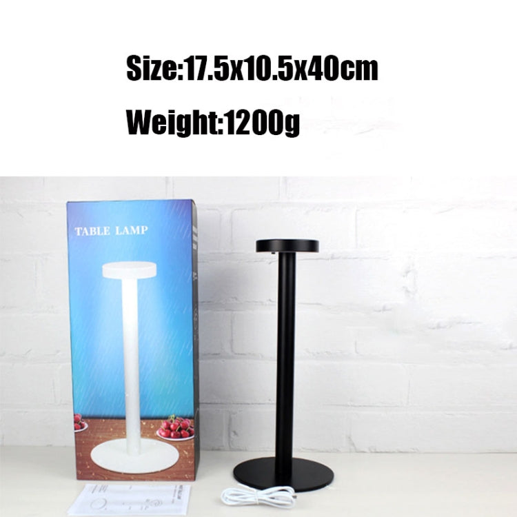 Candeeiro de mesa LED impermeável USB BC965 para proteção ocular de estudante, candeeiro de cabeceira para bar, preto, branco, padrão mármore tinta