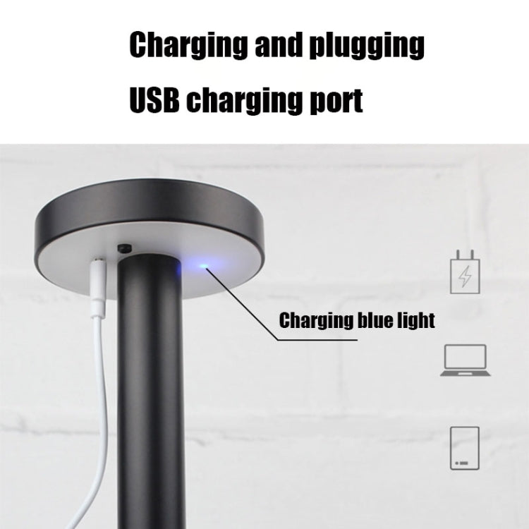 Candeeiro de mesa LED impermeável USB BC965 para proteção ocular de estudante, candeeiro de cabeceira para bar, preto, branco, padrão mármore tinta