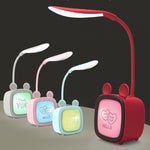 2 Peças Candeeiro de Mesa USB para Animais de Estimação Fofo, LED de Proteção para os Olhos e Economia de Energia, Luz Noturna para Quarto ou Dormitório, Entrega de Cor Aleatória, Coelho, Urso Fofo, Cervo, Archie