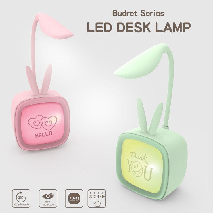 2 Peças Candeeiro de Mesa USB para Animais de Estimação Fofo, LED de Proteção para os Olhos e Economia de Energia, Luz Noturna para Quarto ou Dormitório, Entrega de Cor Aleatória, Coelho, Urso Fofo, Cervo, Archie