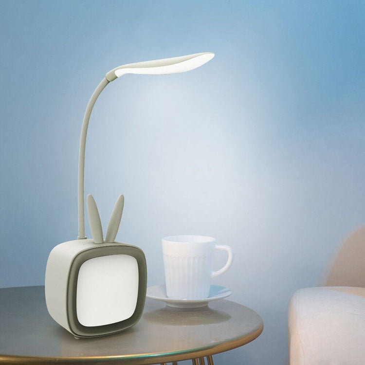 2 Peças Candeeiro de Mesa USB para Animais de Estimação Fofo, LED de Proteção para os Olhos e Economia de Energia, Luz Noturna para Quarto ou Dormitório, Entrega de Cor Aleatória, Coelho, Urso Fofo, Cervo, Archie