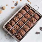 Forma Quadrada para Bolo Brownie, Forma de Pão com Fundo Grosso e Sólido Antiaderente para Cozer