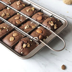 Forma Quadrada para Bolo Brownie, Forma de Pão com Fundo Grosso e Sólido Antiaderente para Cozer