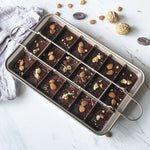 Forma Quadrada para Bolo Brownie, Forma de Pão com Fundo Grosso e Sólido Antiaderente para Cozer