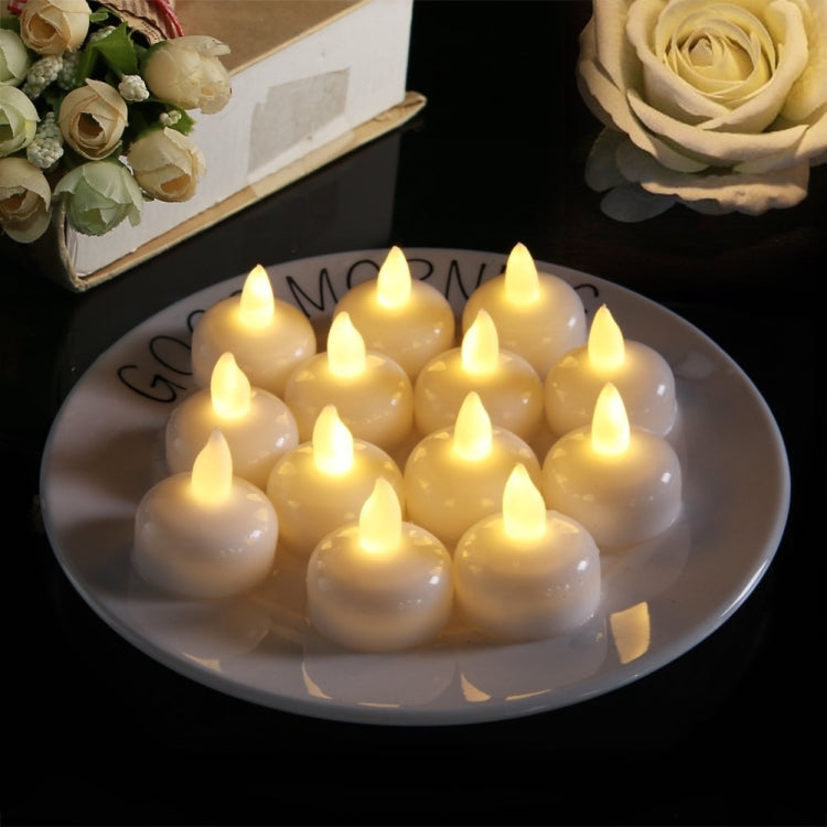 12 VELAS impermeáveis para SPA, luzes decorativas para chuveiro, velas LED flutuantes, luz branca quente, luz branca fria, luz amarela