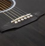 Guitarra Acústica Folk para Iniciantes, Instrumento de Cordas para Treino e Ensino, 41 Polegadas (Preto), 41 Polegadas (Amarelo Pôr-do-sol)