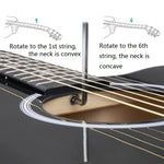 Guitarra Acústica Folk para Iniciantes, Instrumento de Cordas para Treino e Ensino, 41 Polegadas (Preto), 41 Polegadas (Amarelo Pôr-do-sol)