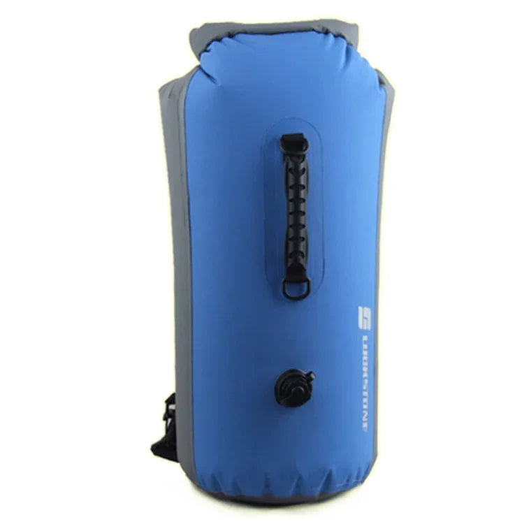 LUCKSTONE Mochila Impermeável para Rafting e Exploração de Rios ao Ar Livre 60L, Bolsa de Ombro Inflável, Bolsa Tote Balde, 60L