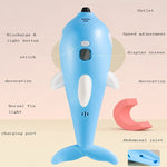 3D Printing Pen Three-Dimensional Painting Graffiti Brush, Dolphin Pink
