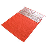 Saco-Cama Isolante Térmico Refletor de Calor para Caminhadas e Camping ao Ar Livre, Manta de Emergência, Envelope Duplo 200cm x 145cm, Saco-Múmia 210cm x 83cm, Envelope Simples 200 x 72cm (Cinza Prateado)