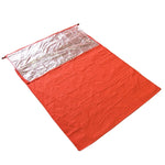 Saco-Cama Isolante Térmico Refletor de Calor para Caminhadas e Camping ao Ar Livre, Manta de Emergência, Envelope Duplo 200cm x 145cm, Saco-Múmia 210cm x 83cm, Envelope Simples 200 x 72cm (Cinza Prateado)