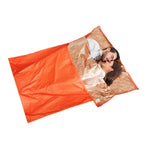 Saco-Cama Isolante Térmico Refletor de Calor para Caminhadas e Camping ao Ar Livre, Manta de Emergência, Envelope Duplo 200cm x 145cm, Saco-Múmia 210cm x 83cm, Envelope Simples 200 x 72cm (Cinza Prateado)
