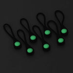 100 Peças de Puxadores de Fecho para Mochila de Montanhismo e Camping Acessórios Luminosos Anti-Perda ao Ar Livre Cordão Auto-Luminoso
