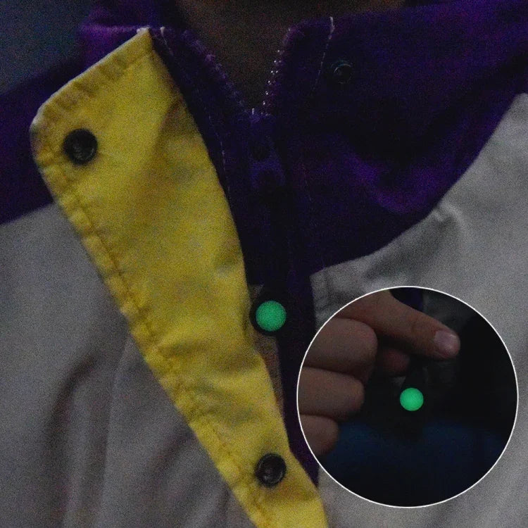 100 Peças de Puxadores de Fecho para Mochila de Montanhismo e Camping Acessórios Luminosos Anti-Perda ao Ar Livre Cordão Auto-Luminoso