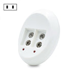 Bateria Recarregável Lítio 9V 6F22 Carregador de Baterias de Lítio 9V, Plugue US, Plugue EU