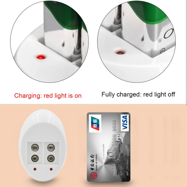Bateria Recarregável Lítio 9V 6F22 Carregador de Baterias de Lítio 9V, Plugue US, Plugue EU