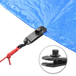 10pcs /Conjunto de Clipe à Prova de Vento para Tenda de Camping ao Ar Livre, Clipe de Plástico para Ponto de Tração Adicional, Clipe para Lona à Prova de Chuva, Clipe B, Clipe B + Bola Elástica