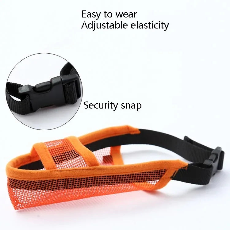 Máscara para Boca de Cão Anti-Mordida Máscara de Malha para Cães Médios e Grandes Máscara Antideslizante, XXS, XS, S, M, L, XL