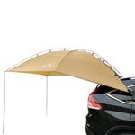 LADUTA Tenda Lateral para Carro de Camping e Churrasco em Viagens de Carro ao Ar Livre, Extensão de Cauda de Carro, Cinzento Azul, Prateado Pintado