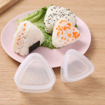 4 Conjuntos de Moldes DIY para Bolas de Arroz Bento para Crianças, Triângulo Grande e Pequeno