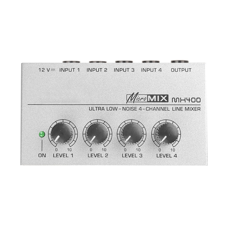 Misturador de Áudio Mini Karaoke 4 Canais, Amplificador de Mistura de Som para Microfone Mono para KTV Familiar