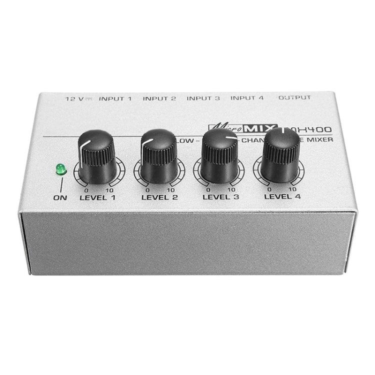 Misturador de Áudio Mini Karaoke 4 Canais, Amplificador de Mistura de Som para Microfone Mono para KTV Familiar