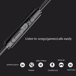 Auricular In-Ear com Bass para Telemóvel, Jogos e Desporto, Com Fios, Preto, Prateado