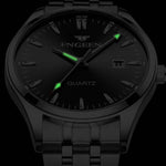 FNGEEN 2111 Relógio Masculino Simples de Quartzo Luminoso com Calendário