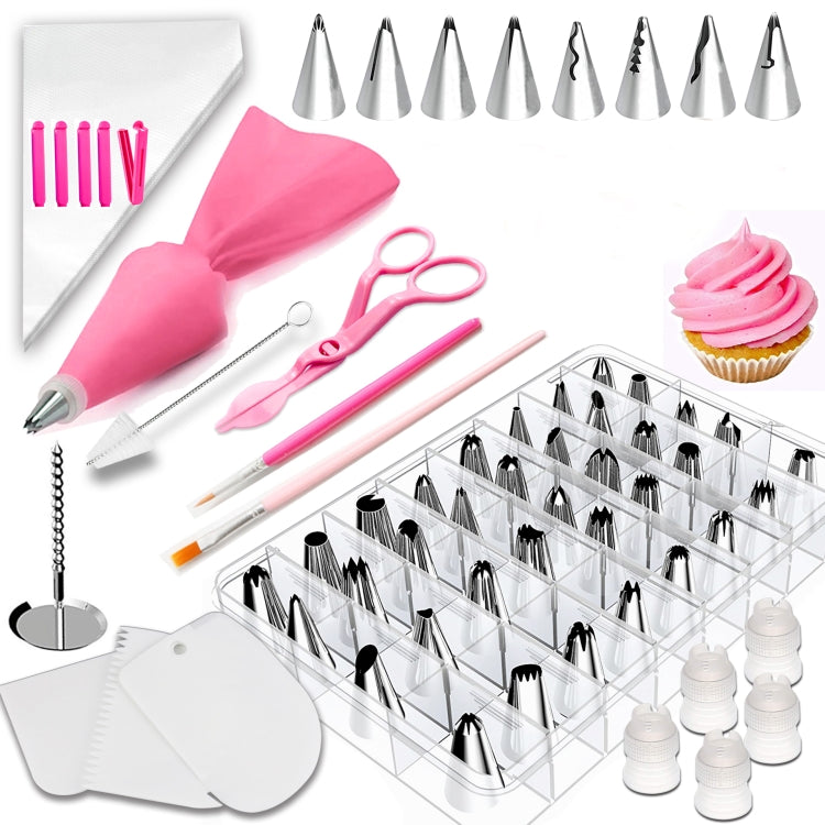 Conjunto de Ferramentas para Decoração de Bolos com 83 Bicos para Confeitar e Utensílios para Colorir Pastelaria, 83 PCS/Conjunto