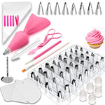 Conjunto de Ferramentas para Decoração de Bolos com 83 Bicos para Confeitar e Utensílios para Colorir Pastelaria, 83 PCS/Conjunto