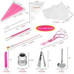 Conjunto de Ferramentas para Decoração de Bolos com 83 Bicos para Confeitar e Utensílios para Colorir Pastelaria, 83 PCS/Conjunto