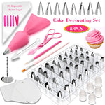Conjunto de Ferramentas para Decoração de Bolos com 83 Bicos para Confeitar e Utensílios para Colorir Pastelaria, 83 PCS/Conjunto