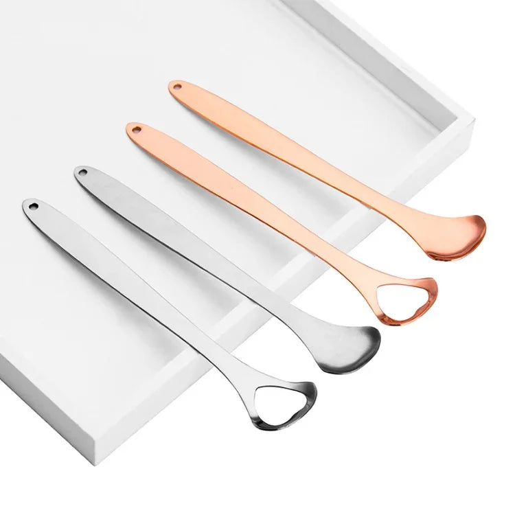 Limpador de Língua para Mau Hálito, Escova de Limpeza em Aço Inoxidável, Raspador de Língua + Conjunto de Duas Peças (Dourado Rosa), Raspador de Língua + Conjunto de Duas Peças (Prateado), Raspador de Língua + Conjunto de Duas Peças (Dourado Rosa)