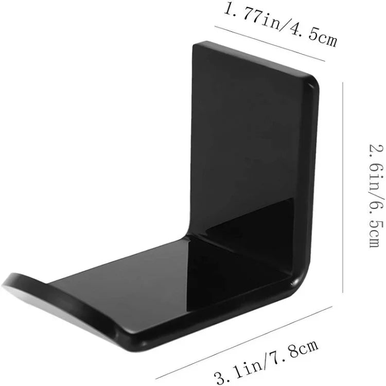 2 Peças de Suporte para Auriculares Adesivo, Preto, Branco