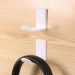 2 Peças de Suporte para Auriculares Adesivo, Preto, Branco
