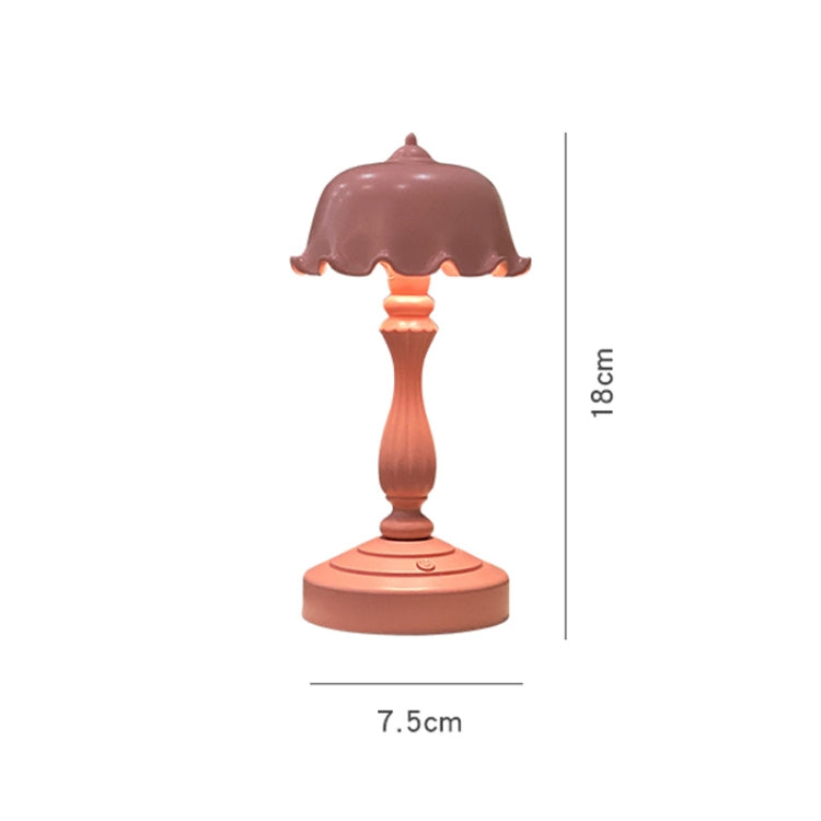 Candeeiro de mesa retro recarregável para quarto, luz LED para proteção ocular, LD05 Lotus cinza verde, LD05 Lotus rosa vermelho, LD05 Lotus verde claro, LD05 Lotus branco, LD05 Lotus rosa, LD05 Lotus azul claro, LD05 Lotus amarelo, LD05 Lotus cinza azul