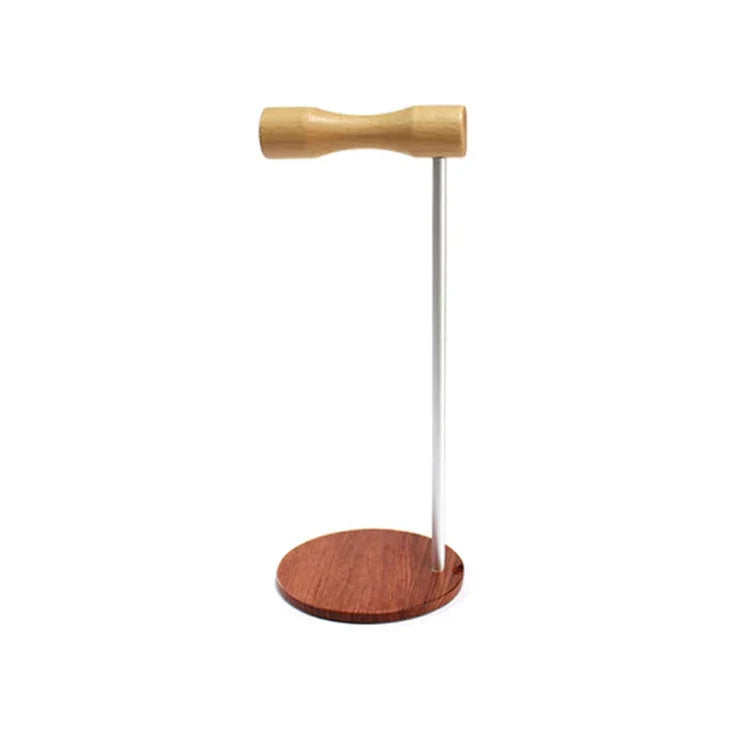 Suporte para Auriculares de Metal Criativo com Haste de Madeira para Cabeça, Haste de Metal Lado Único Branco, Haste de Metal Lado Único Preto, Haste de Metal Duplo Lado Branco, Haste de Metal Duplo Lado Preto