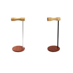 Suporte para Auriculares de Metal Criativo com Haste de Madeira para Cabeça, Haste de Metal Lado Único Branco, Haste de Metal Lado Único Preto, Haste de Metal Duplo Lado Branco, Haste de Metal Duplo Lado Preto