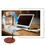 Suporte para Auriculares de Metal Criativo com Haste de Madeira para Cabeça, Haste de Metal Lado Único Branco, Haste de Metal Lado Único Preto, Haste de Metal Duplo Lado Branco, Haste de Metal Duplo Lado Preto