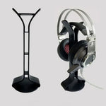 2 PCS Suporte Universal para Auscultadores Expositor Prateleira Internet Café Computador Suporte para Auscultadores, Branco, Preto