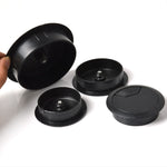 Caixa Redonda para Cabos em Plástico ABS, Tampa para Orifício de Cabo de Secretária de Computador, Especificações: 80mm (Branco), 50mm (Branco), 50mm (Preto), 53mm (Branco), 53mm (Preto), 60mm (Preto), 60mm (Branco), 80mm (Preto), 80mm (Branco)