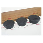 Caixa Redonda para Cabos em Plástico ABS, Tampa para Orifício de Cabo de Secretária de Computador, Especificações: 80mm (Branco), 50mm (Branco), 50mm (Preto), 53mm (Branco), 53mm (Preto), 60mm (Preto), 60mm (Branco), 80mm (Preto), 80mm (Branco)