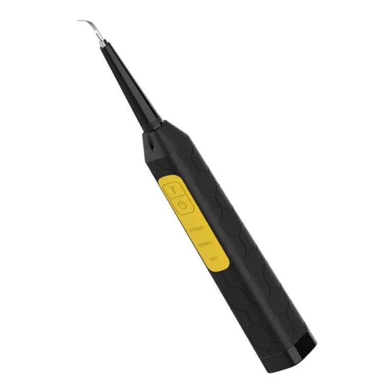 Ferramenta Elétrica Doméstica JYQ-023 para Limpeza e Cuidados Dentários, Instrumento Dental para Remover Manchas Amarelas e de Tabaco, Preto, Preto + Cabeça de Limpeza da Superfície Dentária