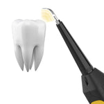 Ferramenta Elétrica Doméstica JYQ-023 para Limpeza e Cuidados Dentários, Instrumento Dental para Remover Manchas Amarelas e de Tabaco, Preto, Preto + Cabeça de Limpeza da Superfície Dentária