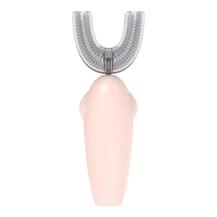 Escova de Dentes Elétrica Ultrassónica em Forma de U para Crianças com Desinfeção e Secagem, Escova de Dentes Dmart, Rosa, Amarelo, Azul