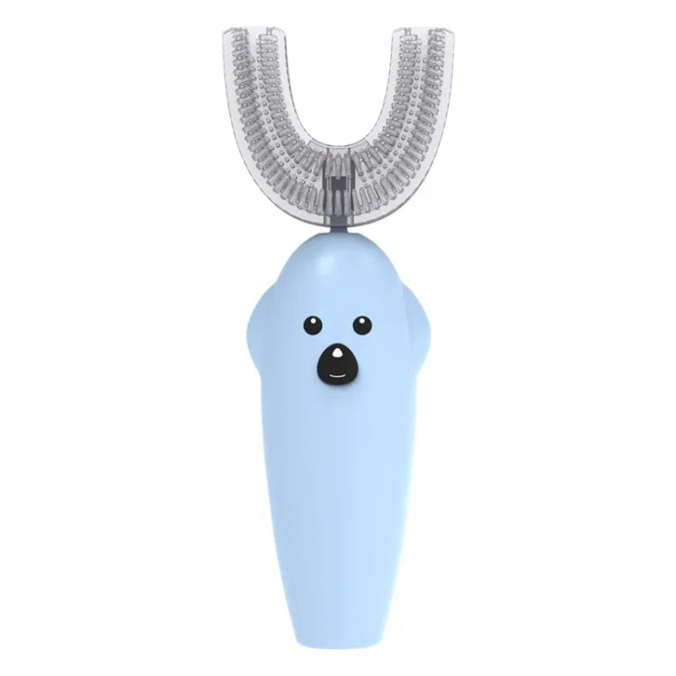 Escova de Dentes Elétrica Ultrassónica em Forma de U para Crianças com Desinfeção e Secagem, Escova de Dentes Dmart, Rosa, Amarelo, Azul