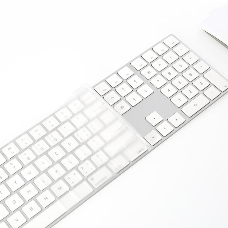 Película transparente TPU nano para teclado de computador T17606, película protetora para teclado longo, para iMac 2017 Magic Keyboard (com modelo numérico)