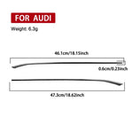 2pcs /Set Gear Shift Side Trim Stickers Left-Hand Drive For Audi A5 / A5L / S5 Avant / A5 Saloon / A6 Avant / A6L, Left-Hand Drive