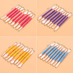 2 Sets Carving Pen Cake Fondant Carving Knife Making Cutting Tool 01030 Purple (OPP Bag Packaging), 01071 Yellow (OPP Bag Packaging), 01018 Red (OPP Bag Packaging), 02023 Blue (OPP Bag Packaging), 02030 Pink (OPP Bag Packaging)                         ...